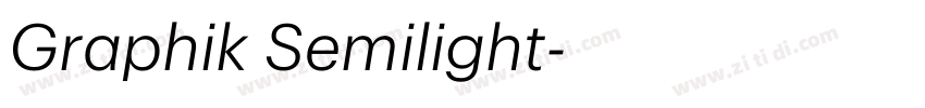 Graphik Semilight字体转换